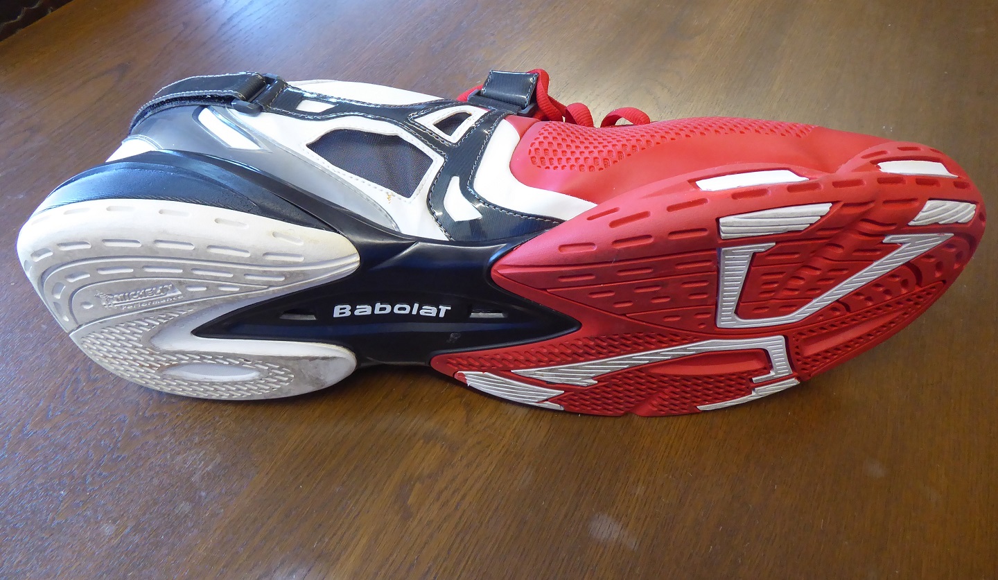 An Oversize Babolat Andy Roddick Tennis Shoe