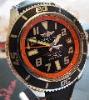 Breitling Superocean 42 Orange Ltd Edition, Black Dial, Leather Strap