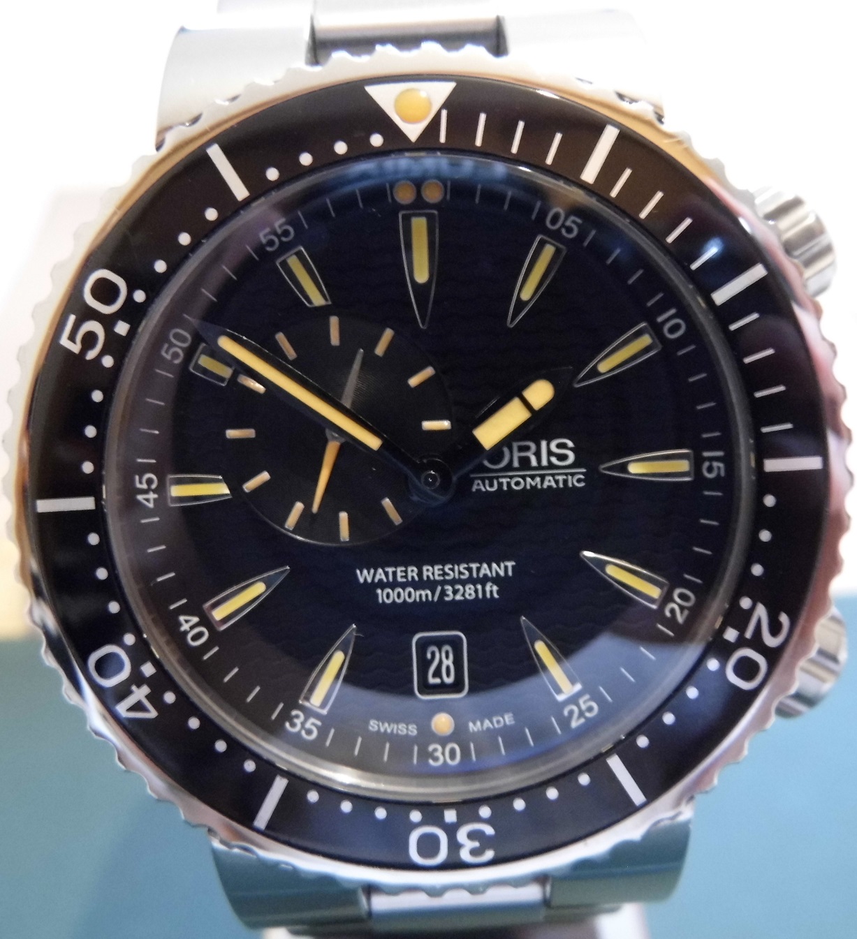 Oris Divers Small Seconds, Black Dial, Steel Bracelet