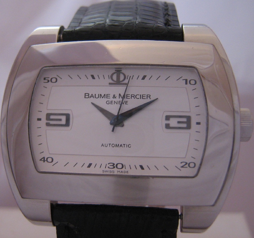 Baume & Mercier Hampton City, Silver Dial, Brown Strap