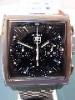 Tag Heuer Monaco Chronograph, Black Dial, Braacelet