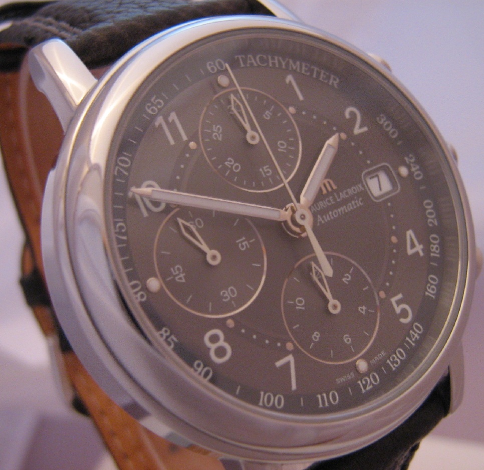 Maurice Lacroix Les Classiques Automatic Chronograph, Grey Dial, Leather Strap