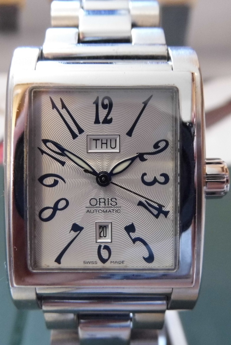 Oris Miles Day Date, Silver Dial, Bracelet