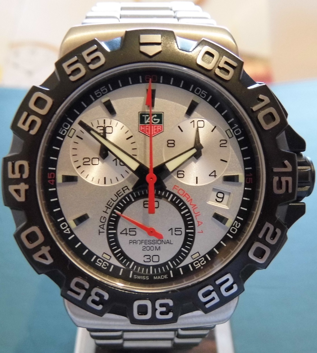 Tag Heuer Formula 1 Chronograph, Silver Dial, Bracelet