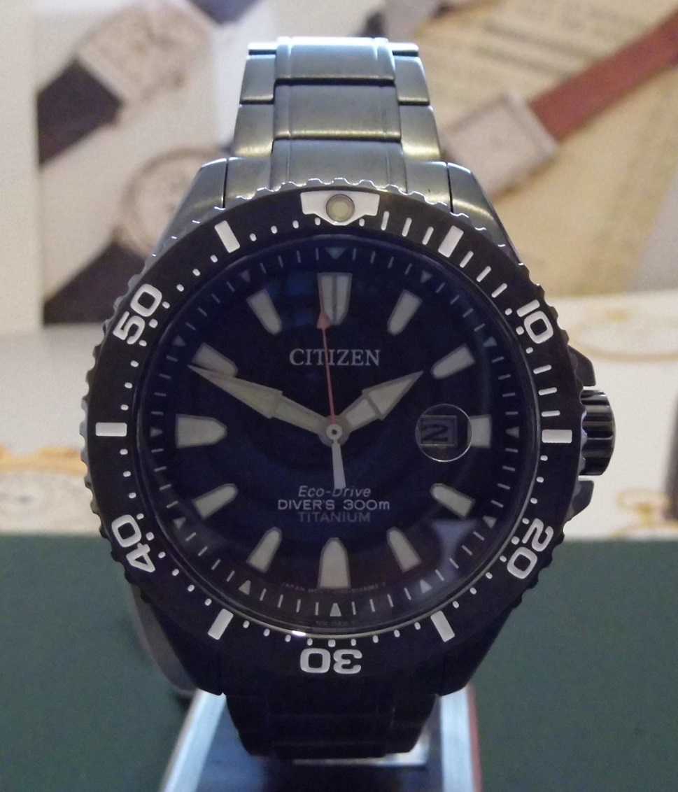 Citizen Royal Marines Commando Eco Drive, Black Dial, Bracelet