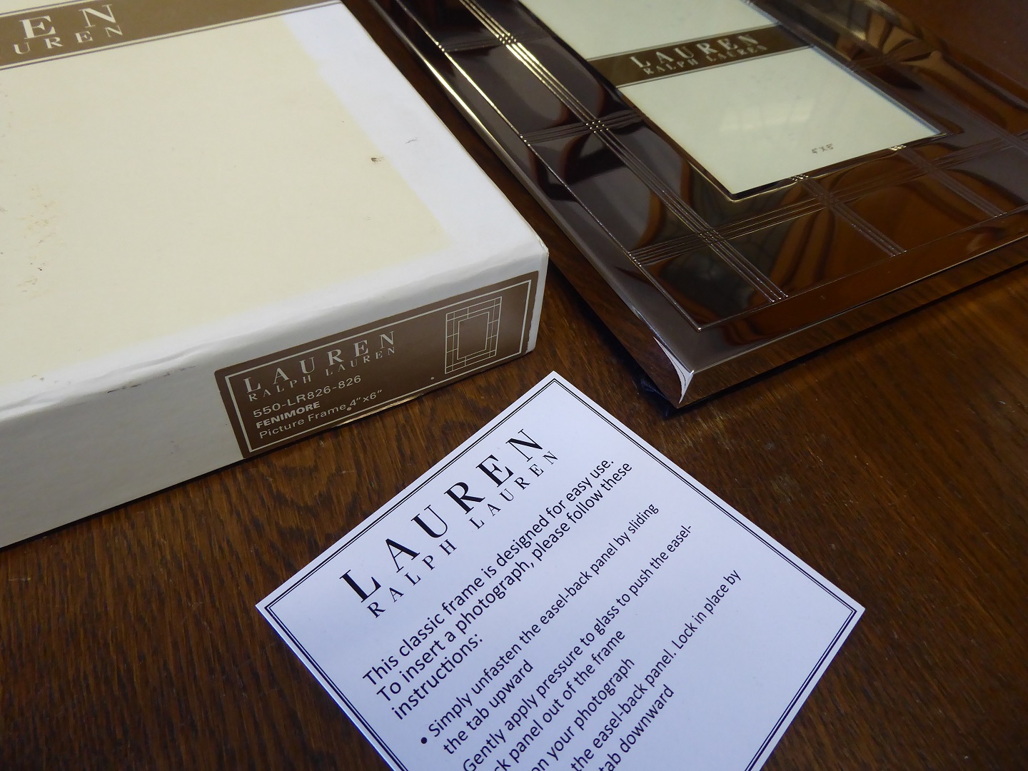 A Ralph Lauren Fenimore Photo Frame