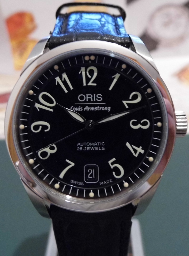 Oris Louis Armstrong Ltd Edition, Black Dial, Black Strap