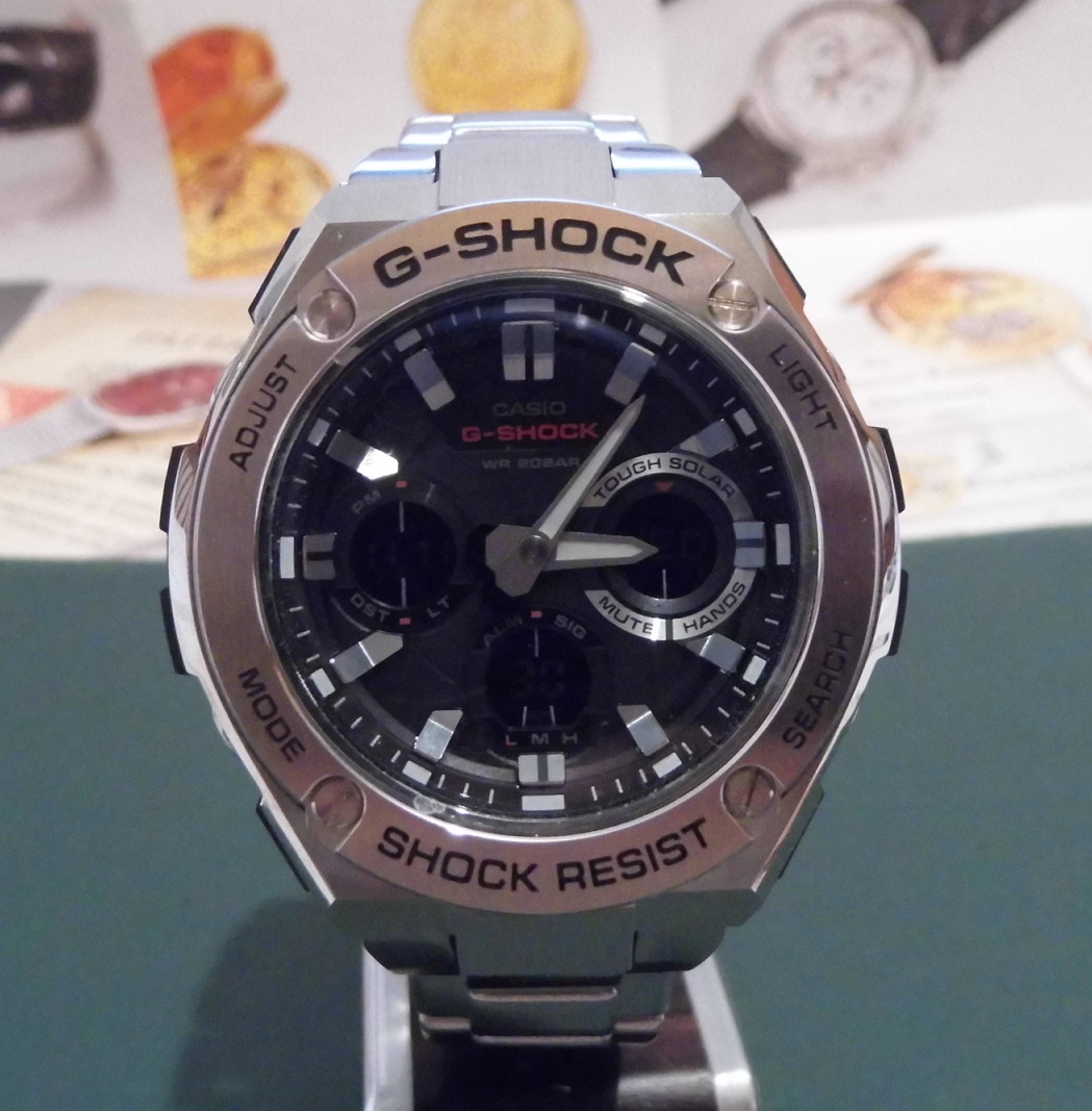 Casio G Shock GST-S110D, Black Dial, Bracelet
