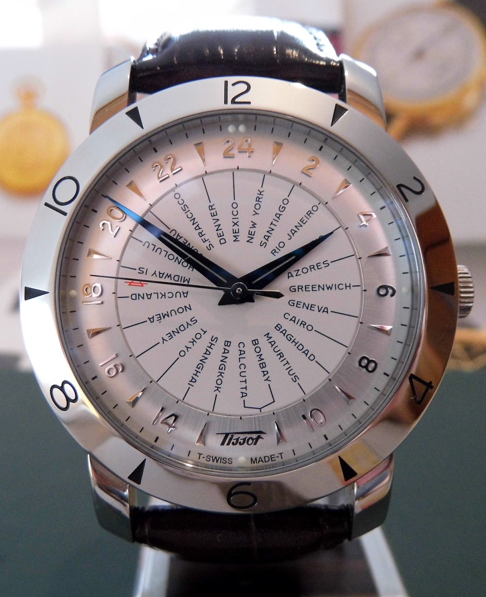 Tissot Heritage Navigator COSC Automatic, Silver Dial, Leather Strap
