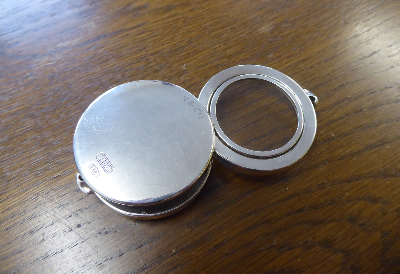 A Tiifany & Co Silver Magnifying Loupe