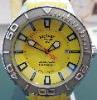 Krieger Sea Stallion Chronometer, Yellow Dial, Rubber Strap