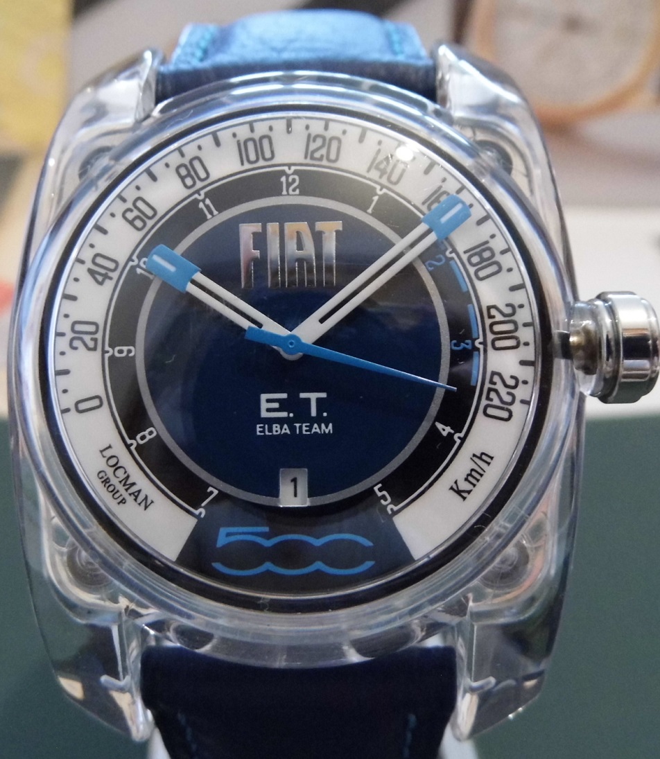 Locman Fiat 500 Elba Team, Blue Dial, Blue Leather Strap