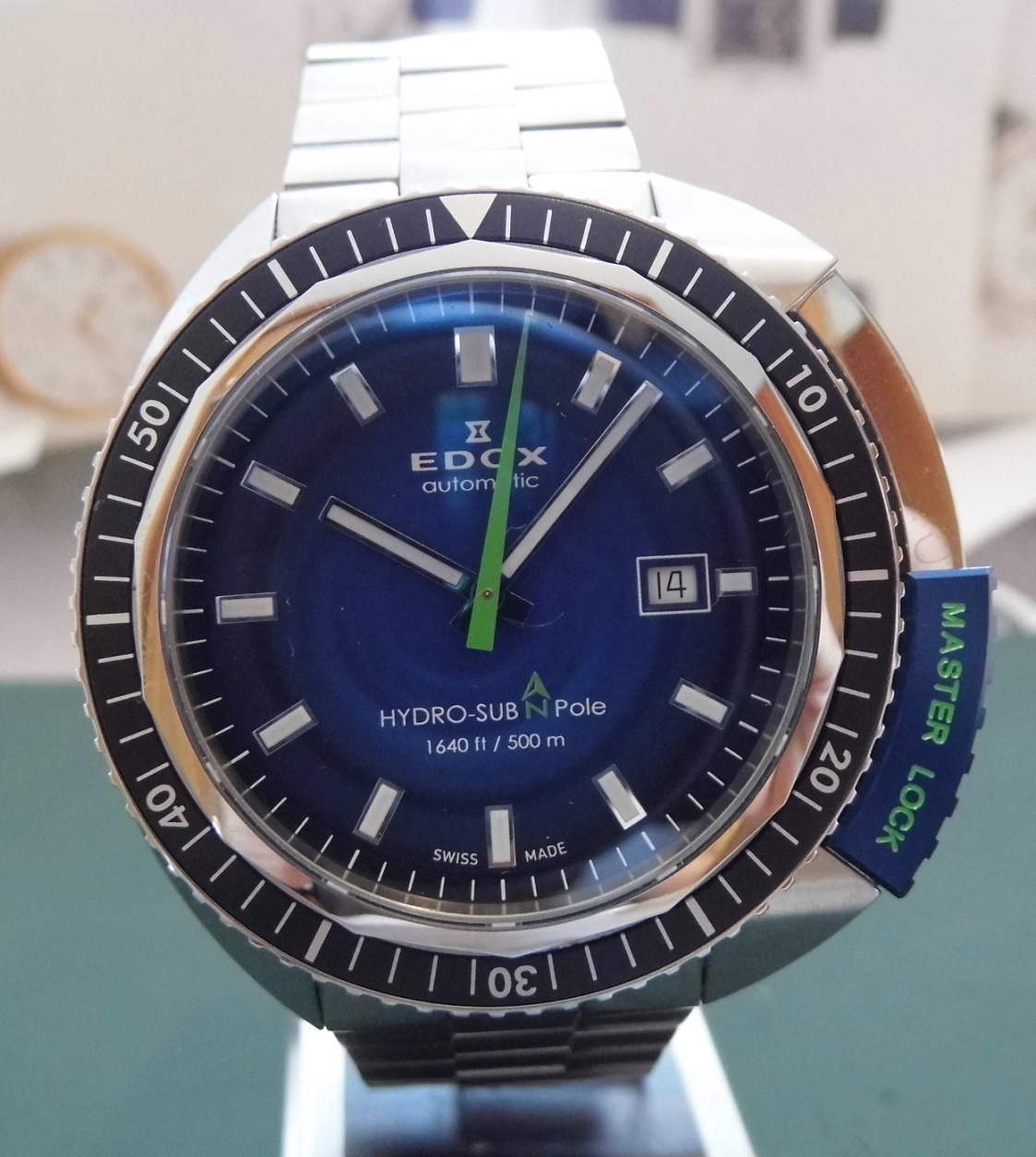 Edox Hydro Sub North Pole Ltd Edition, Blue Dial, Strap & Bracelet