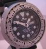 Seiko Marine Master Prospex SBN007, Black Dial, Rubber Strap