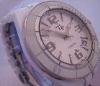 Lucien Piccard Celano Ceramic Watch, White Dial With Ceramic Bracelet