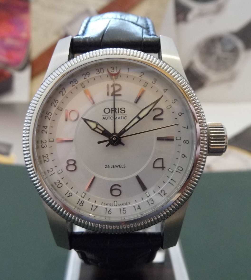 Oris Big Crown Pointer Date, Silver Dial, Leather Strap