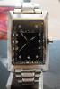 Paul Smith Bullion Rectangular Watch, Black Dial, Steel Bracelet