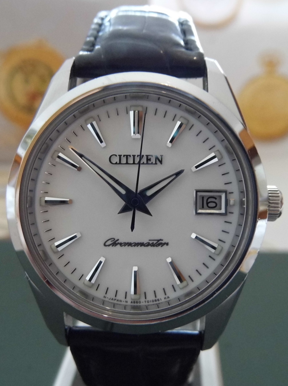 Citizen Chronomaster The Citizen, White Dial, Leather Strap