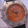 Seiko Scuba Kinetic 200M Divers, Orange Dial, Rubber Strap 