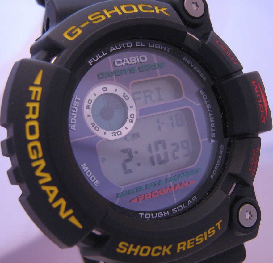 Casio G Shock Final Frogman, Black Case & Strap