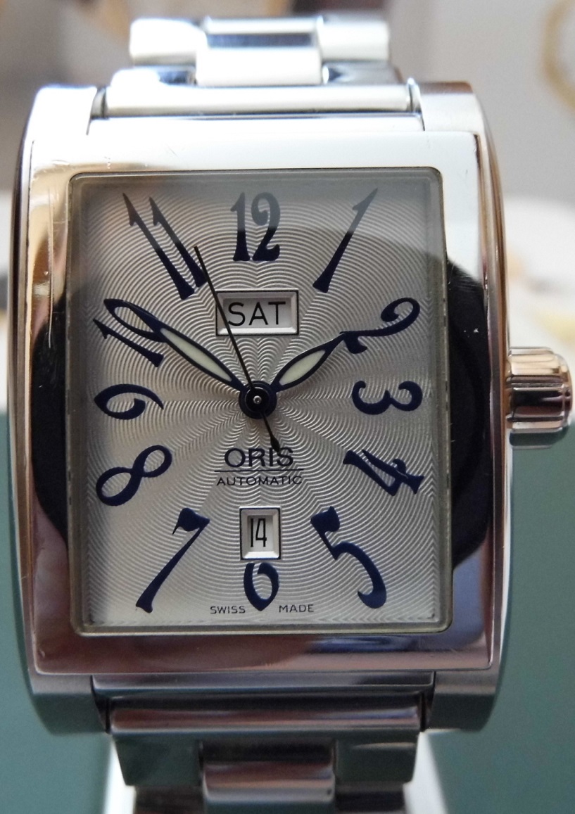 Oris Miles Day Date, Silver Dial, Bracelet
