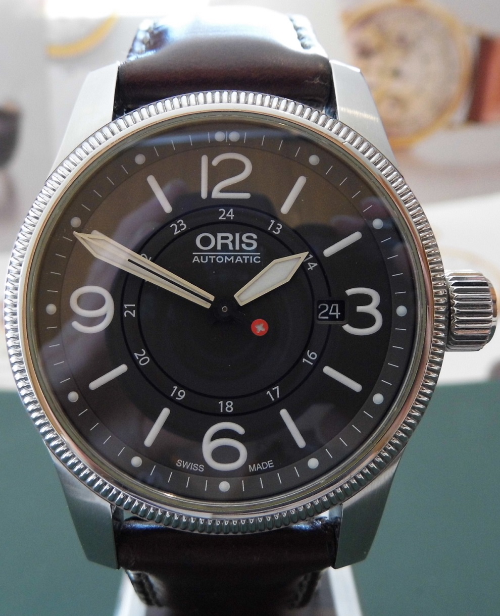 Oris Swiss Hunter Team PS Edition, Black Dial, Strap