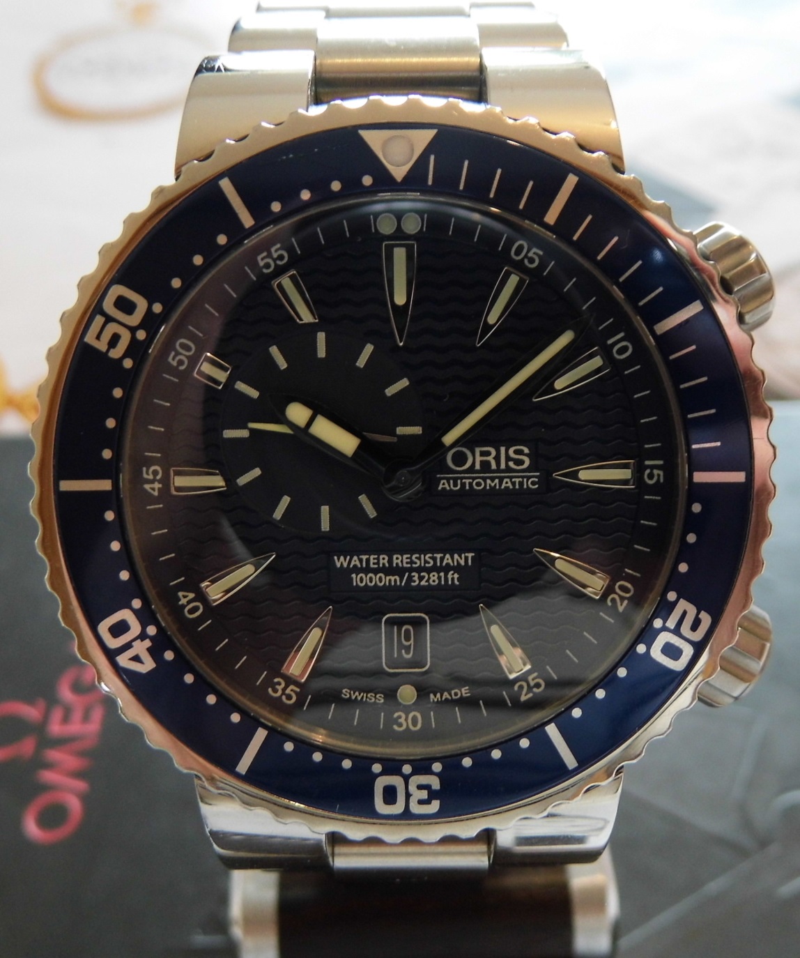 Oris Divers Small Seconds, Blue Dial, Steel Bracelet