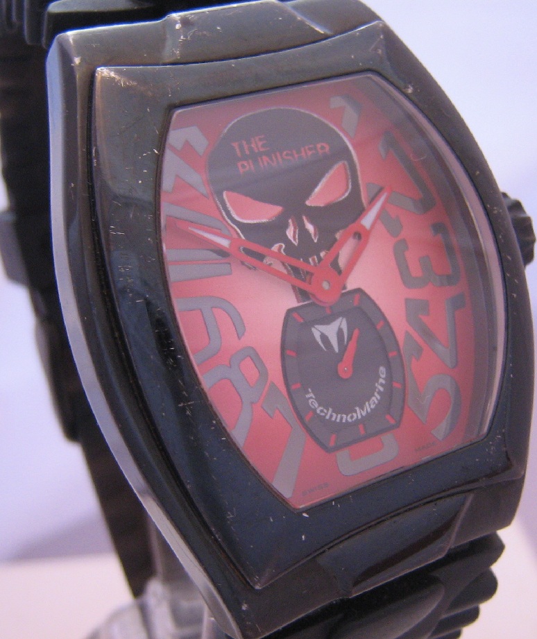Technomarine Punisher Limited Edition, Red Dial, Two Straps