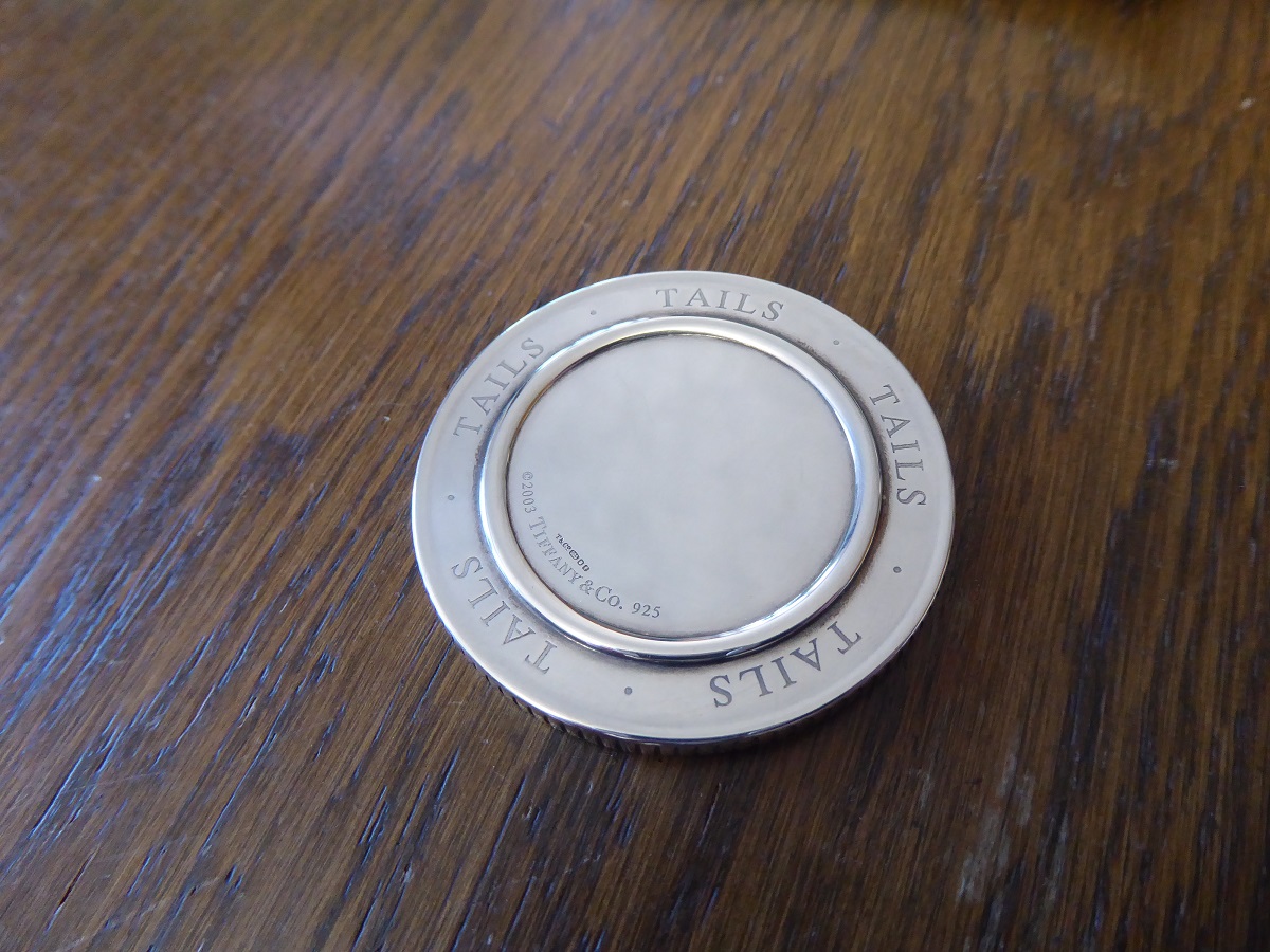 A Tiffany & Co Sterling Silver Heads Or Tails Coin