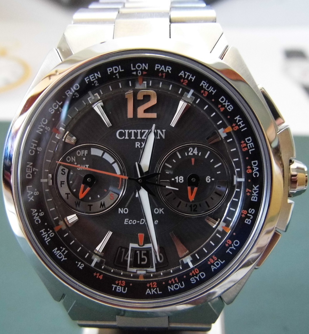 Citizen Satellite Wave, Black Dial, Bracelets