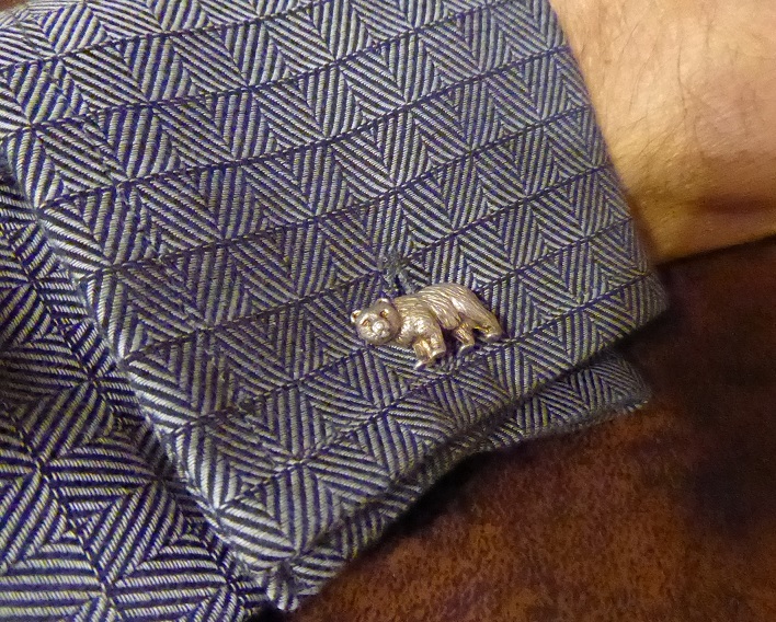 Tiffany & Co Bull & Bear Sterling Silver Cufflinks