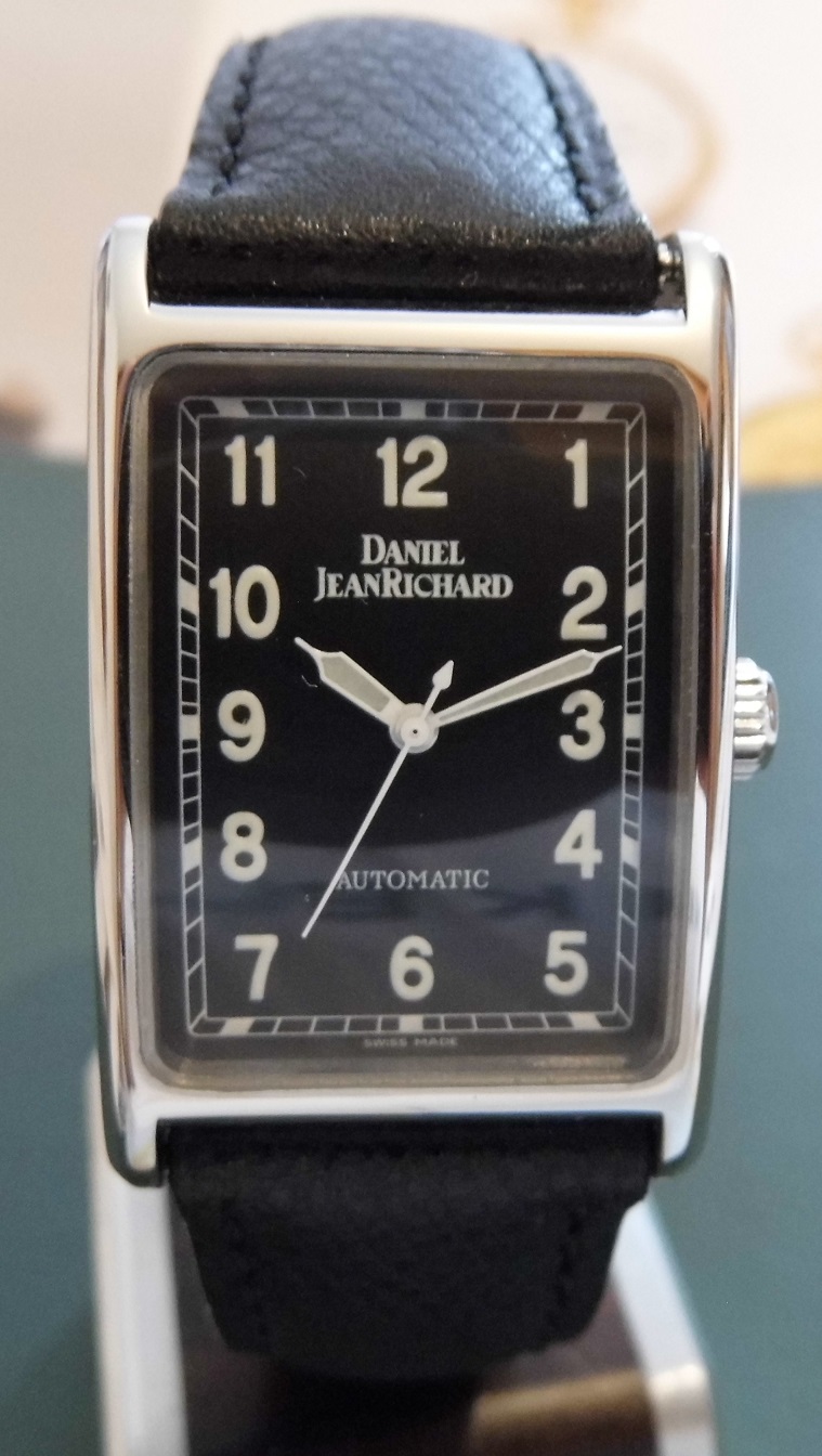 Daniel JeanRichard Lancia Limited Edition, Black Dial, Leather Strap
