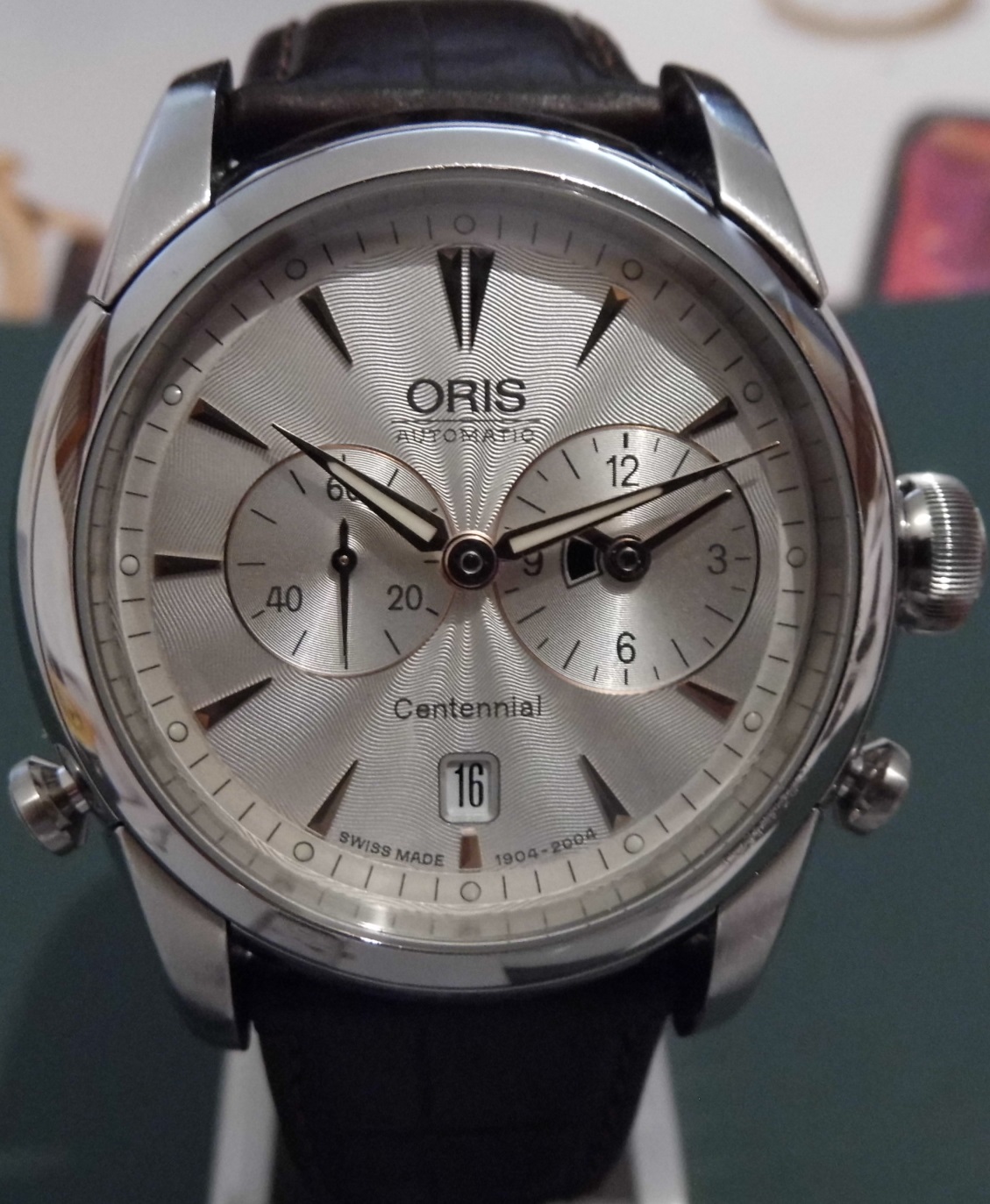 Oris Centennial Set 1904, Silver Dial, Brown Leather Strap