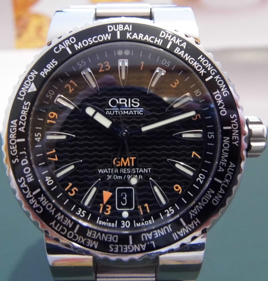 Oris TT1 Divers GMT, Black Dial, Bracelet