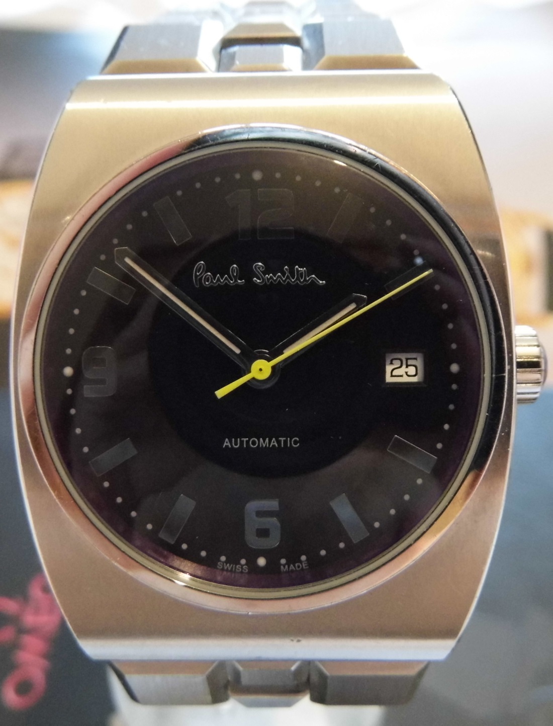 Paul Smith Automatic, Black Dial, Steel Bracelet