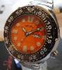Seiko Diver Sawtooth, Orange Dial, Stainless Steel Bracelet