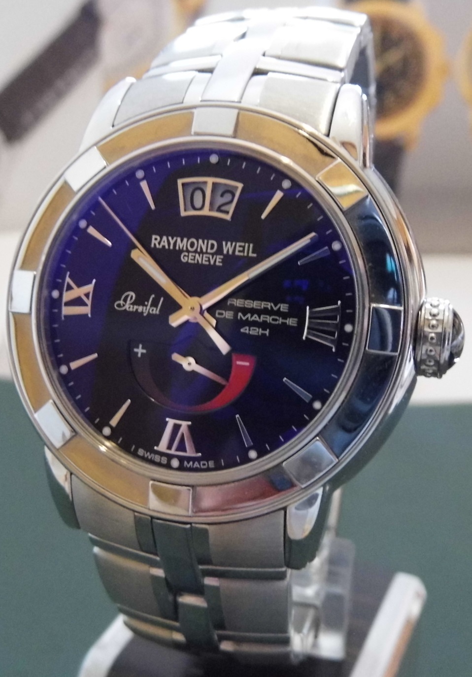 Raymond Weil Parsifal Power Reserve, Black Dial, Bracelet