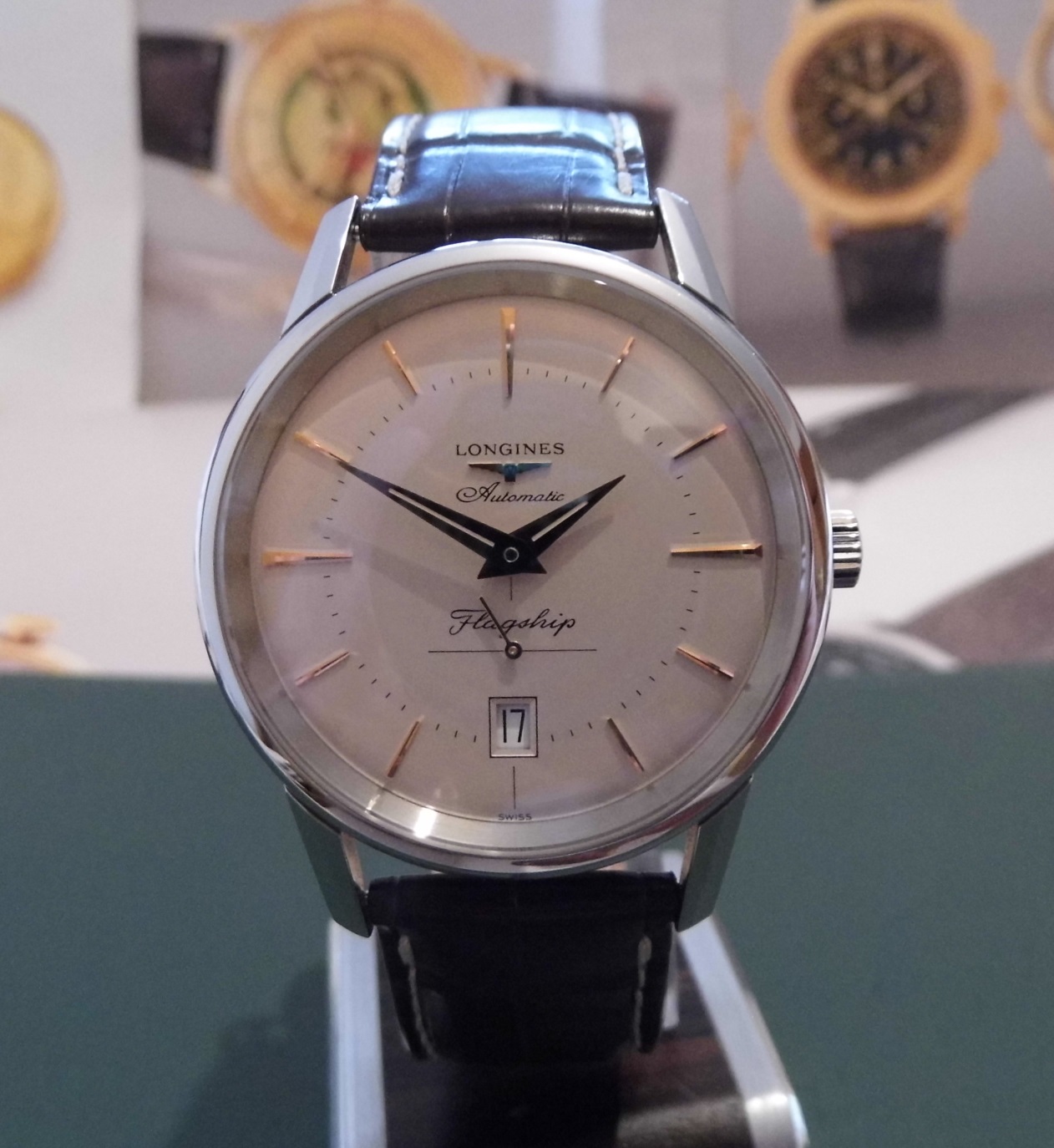 Longines Flagship Heritage, Silver Dial, Leather Strap