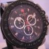 Zodiac ZMX02 Racer Chronograph, Black Dial With Rubber Strap