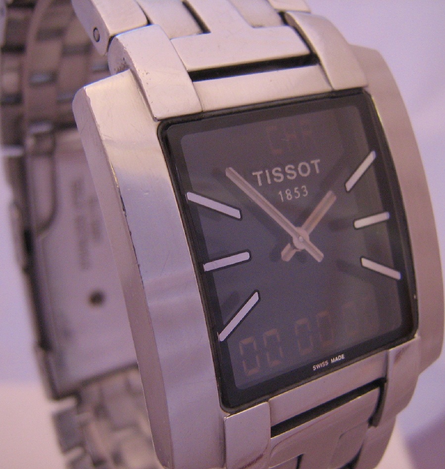 Tissot TXL 7 Analogue Digital Watch With Stainless Steel Bracelet