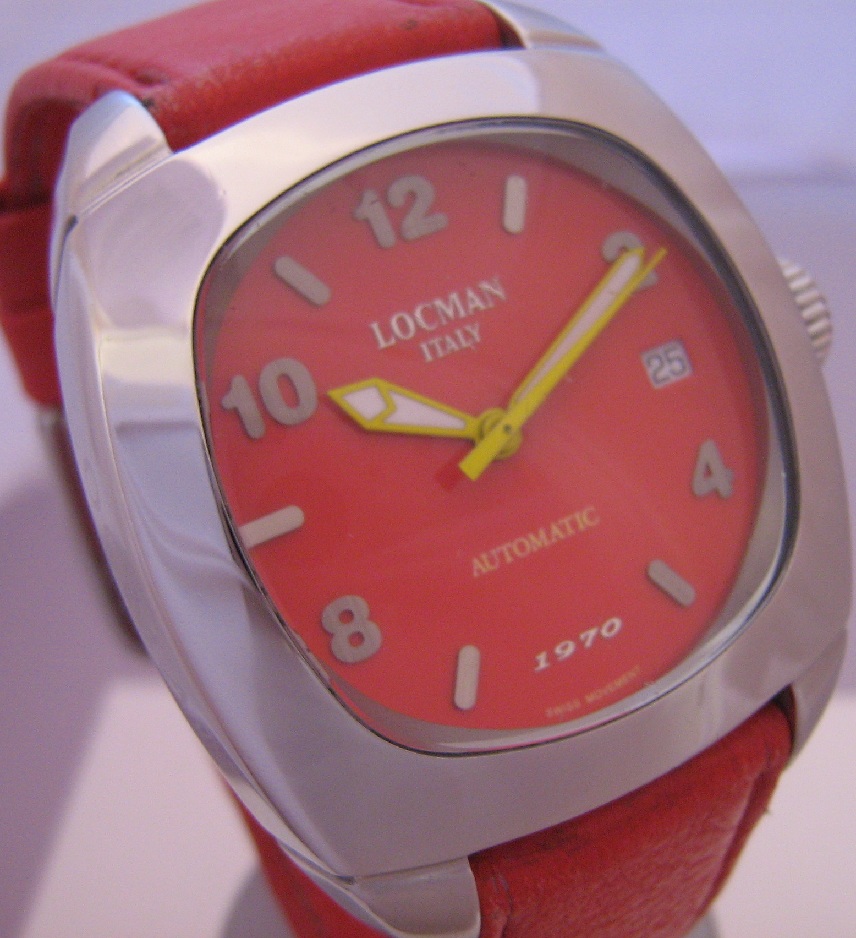 Locman 1970 Automatic, Red Dial With Red Strap