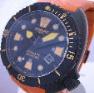 Zodiac Oceanaire, Black Dial With Orange Rubber Strap