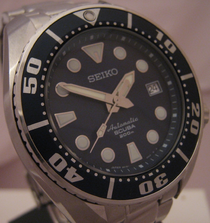Seiko Scuba Prospex Sumo, Blue Dial, Steel Bracelet