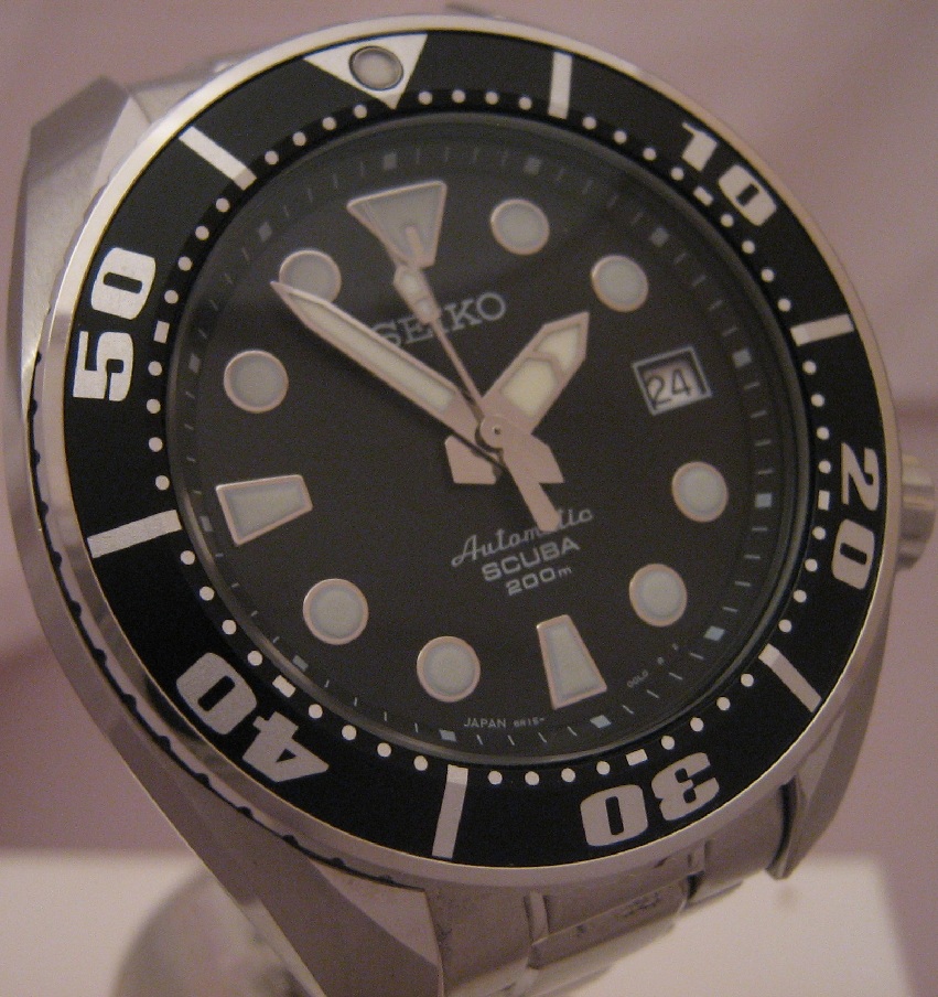 Seiko Scuba Prospex Sumo, Black Dial, Steel Bracelet
