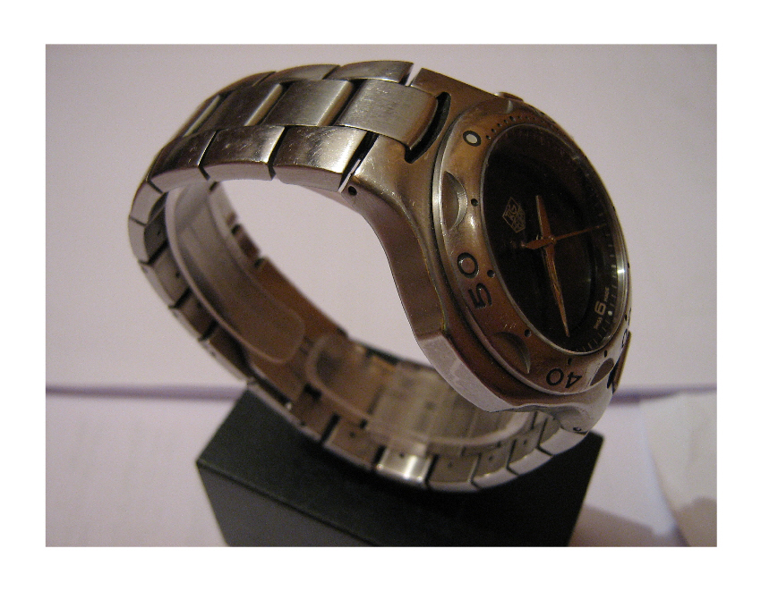 Used Tag Heuer Kirium F1 Watch, Black Dial With Steel Bracelet