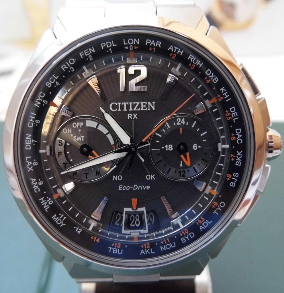 Citizen Satellite Wave, Black Dial, Bracelet