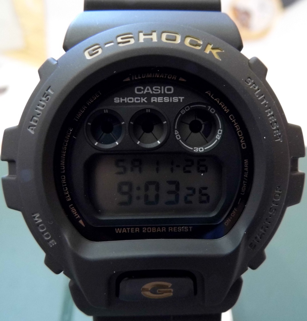 Casio G Shock Anniversary, Black Dial, Black Strap
