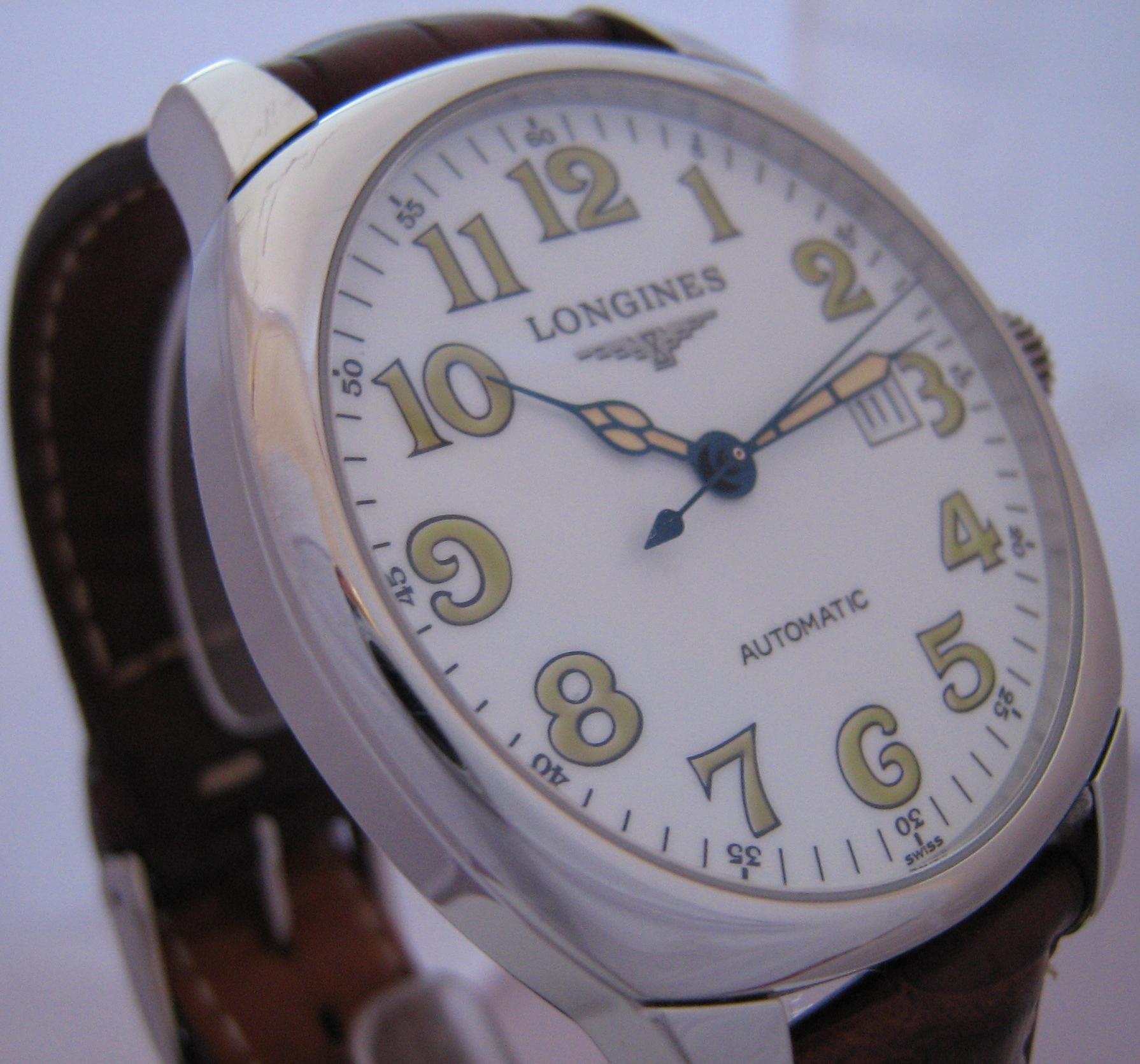 Longines Spirit Automatic, White Dial With Leather Strap