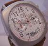 TCM Fiat Football Chronograph, White Dial With Leather Strap