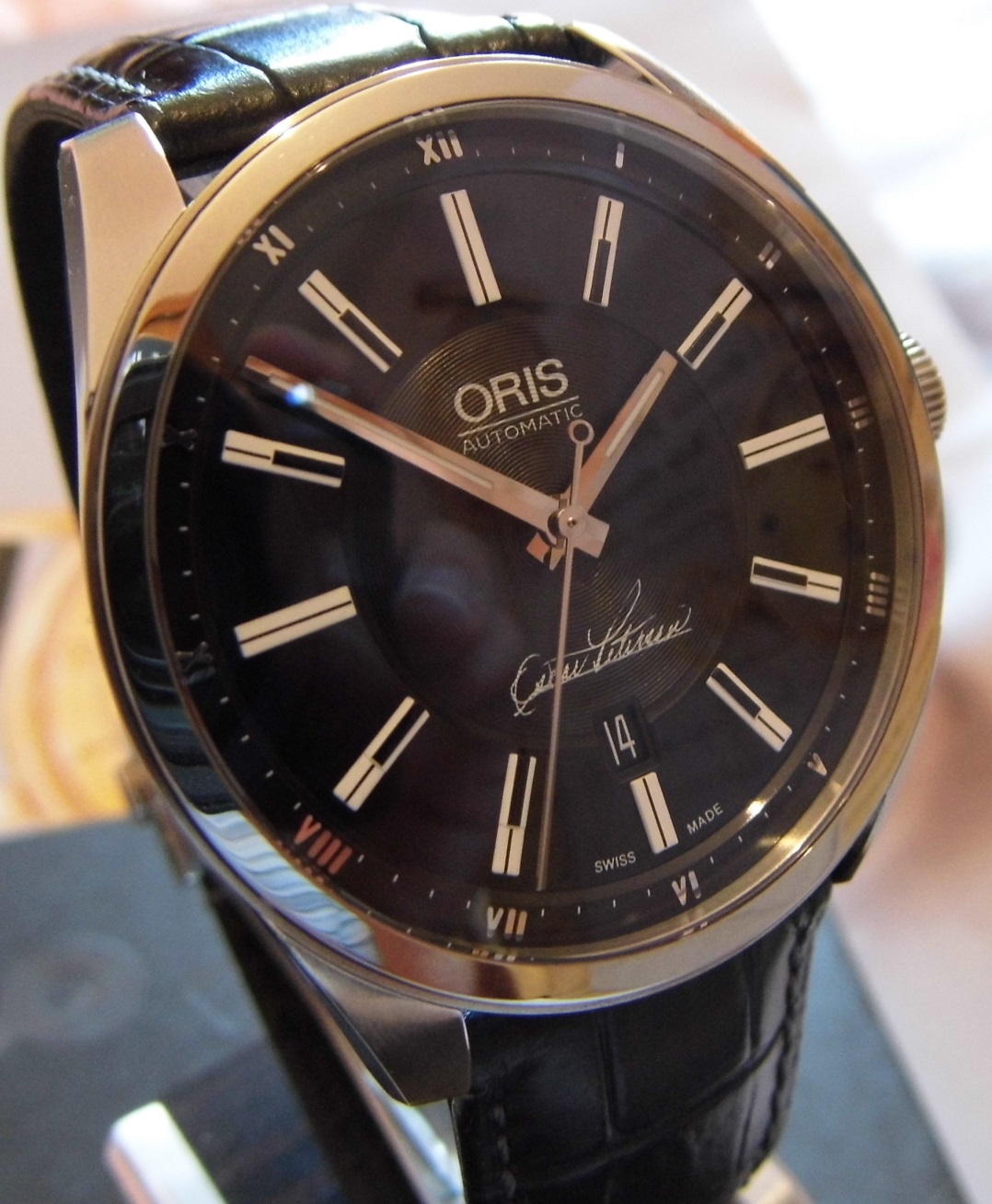 Oris Oscar Peterson Ltd Edition, Black Dial, Leather Strap